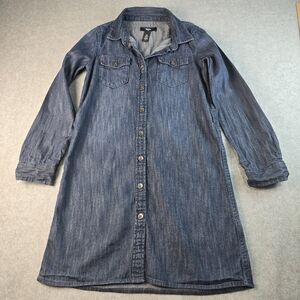 Gap Kids Denim Button-Up Dress Medium